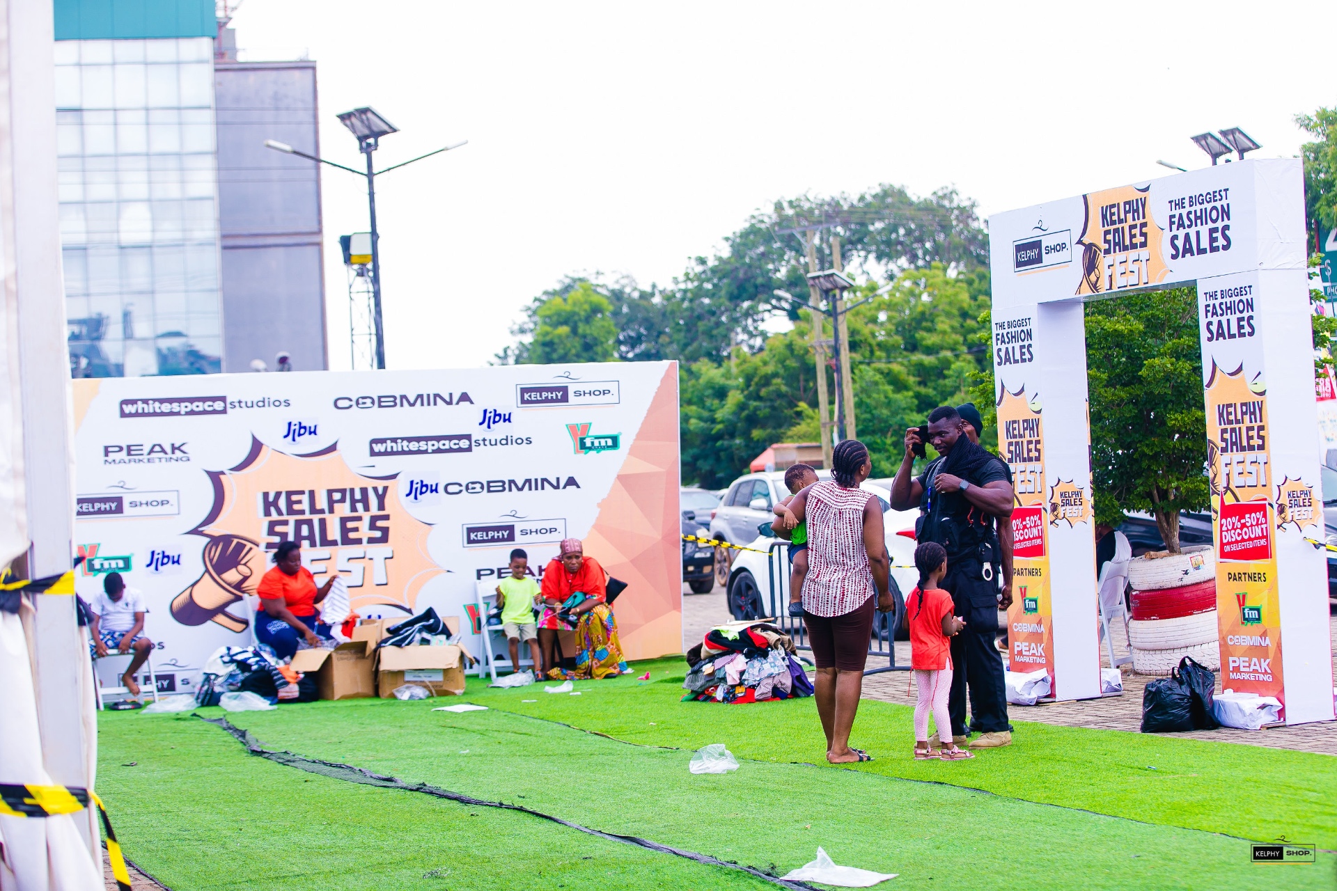 The Kelphy Sales Fest set-up at Legon City Mall, Accra